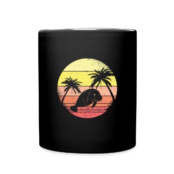 Larmas et les palmiers - Mug uni - noir - Devant