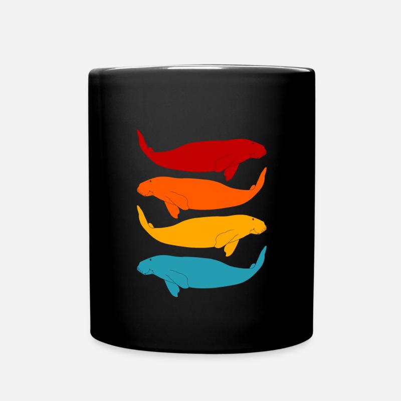 Seekühe - Tasse einfarbig - Schwarz