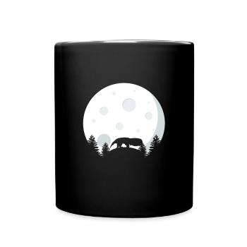 Fourmilière Avant la pleine lune - Mug uni - noir - Devant