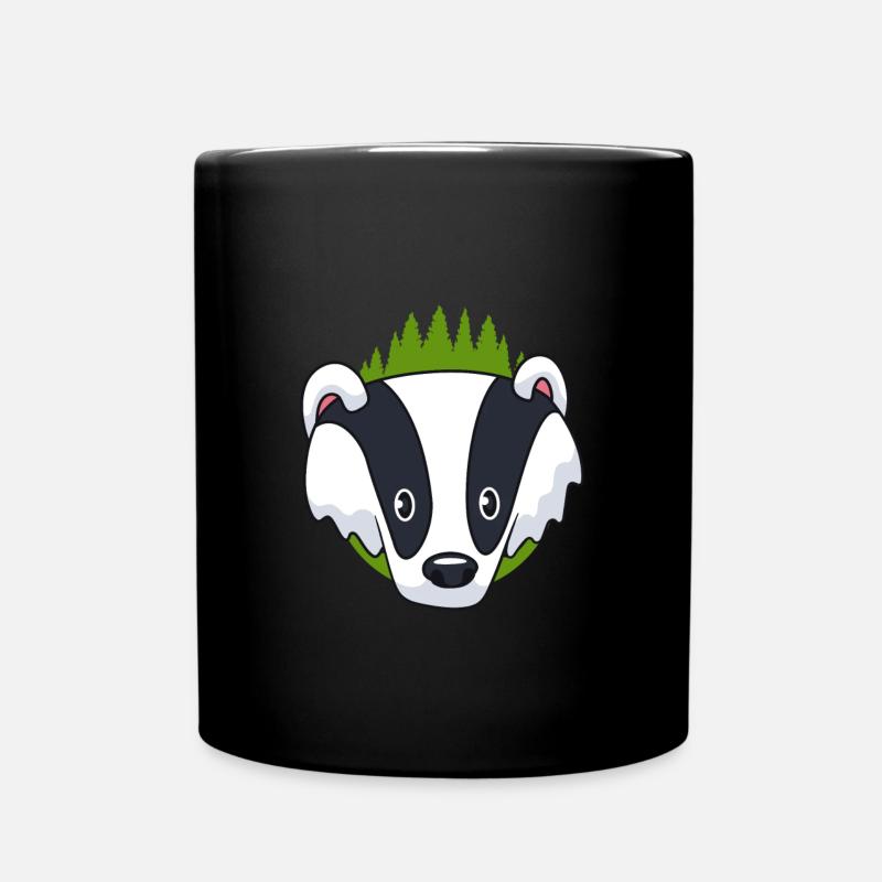 Dachs - Tasse einfarbig - Schwarz