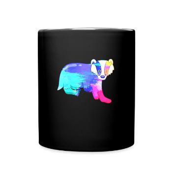 La couleur du blaireau - Mug uni - noir - Devant