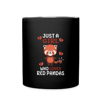 Red Panda Gift For Girls - Full Colour Mug - black - Front
