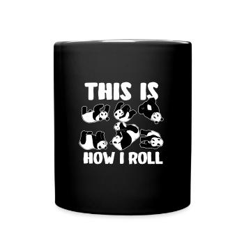 Panda Gift - Full Colour Mug - black - Front