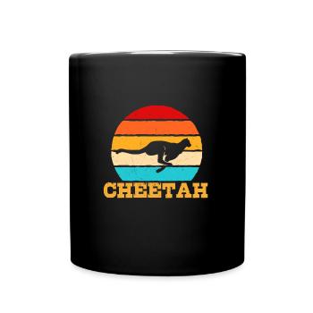 Cheetah - Full Colour Mug - black - Front