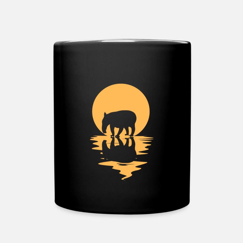 Tapir - Tasse einfarbig - Schwarz