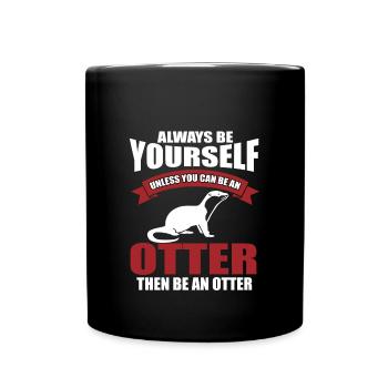 Otter - Full Colour Mug - black - Front