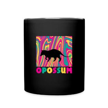 Opossum - Full Colour Mug - black - Front
