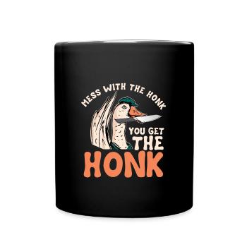 Gans - Tasse einfarbig - Schwarz - Vorne