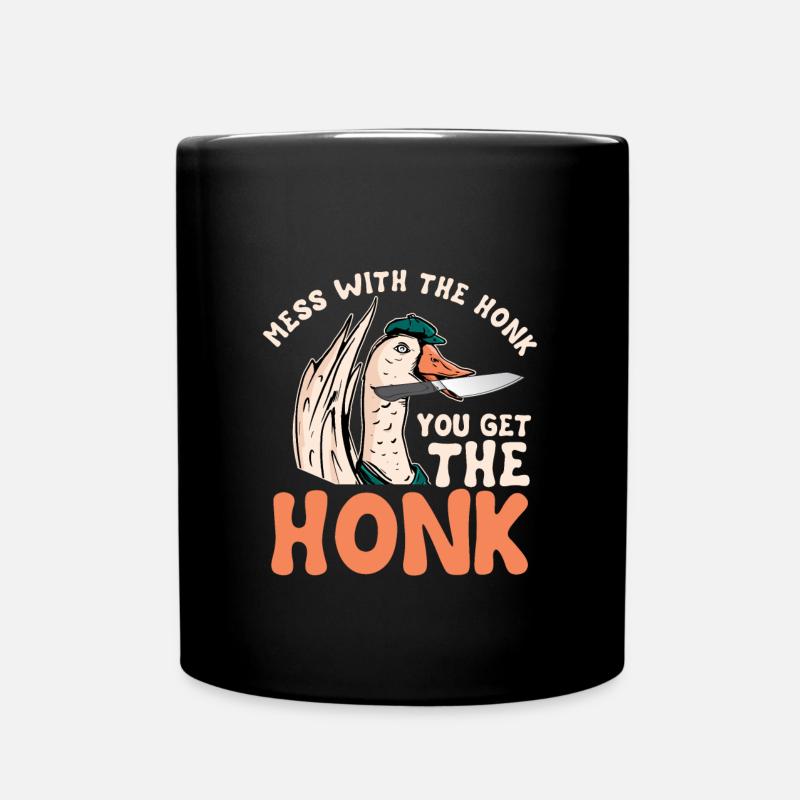 Gans - Tasse einfarbig - Schwarz