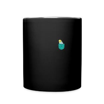 Perruque - Mug uni - noir - Devant