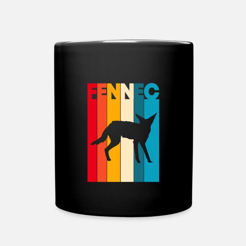 Fennek Wüstenfuchs - Tasse einfarbig - Schwarz