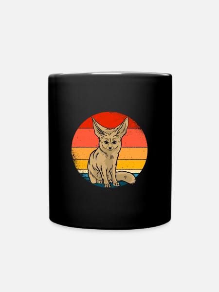 Fennek - Tasse einfarbig - Schwarz