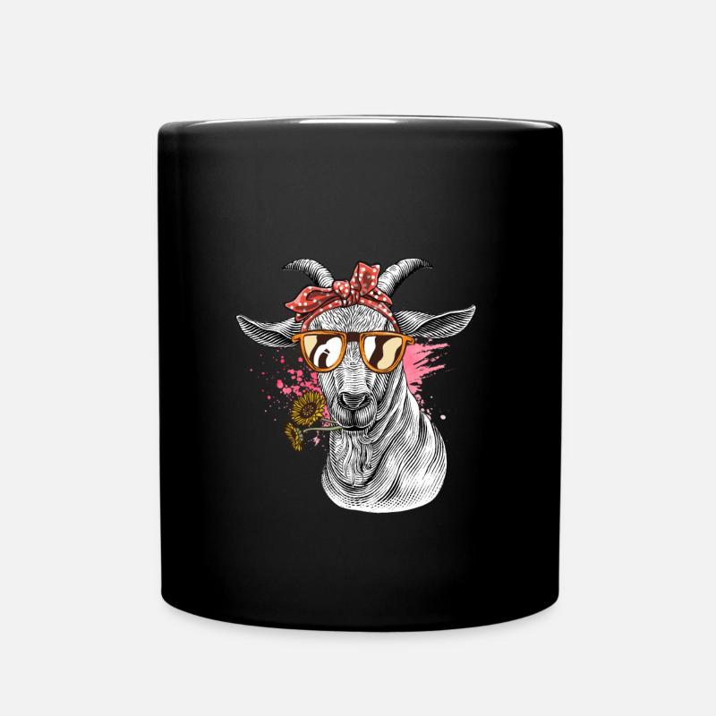 La chèvre cool - Mug uni - noir