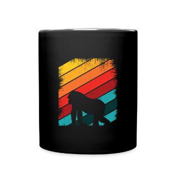 gorilla - Full Colour Mug - black - Front