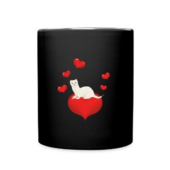 Hermelin and Weasel - Full Colour Mug - black - Front