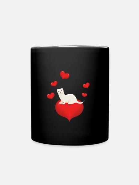 Hermeline et belette - Mug uni - noir