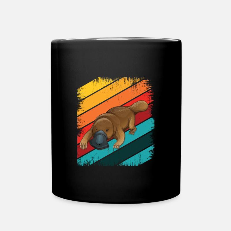Schnabeltier - Tasse einfarbig - Schwarz