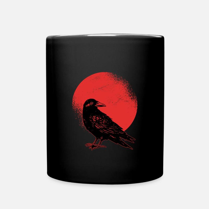 Rabe - Tasse einfarbig - Schwarz