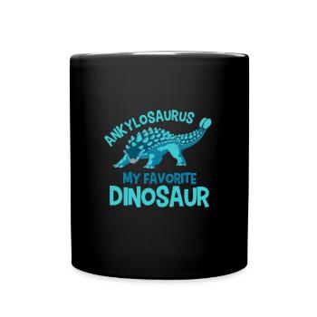 Favourite dinosaur Ankylosaurus - Full Colour Mug - black - Front
