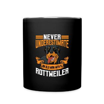 Rottweiler Geschenk Für Männer - Tasse einfarbig - Schwarz - Vorne