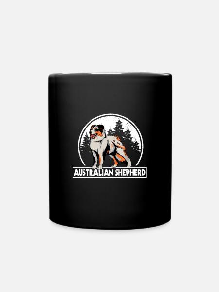 Australian Shepherd - Tasse einfarbig - Schwarz
