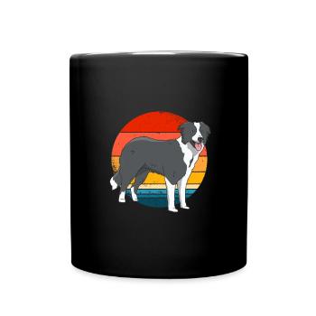 Border Collie - Full Colour Mug - black - Front