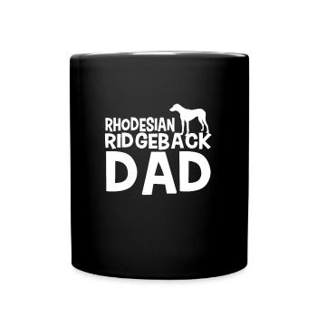 Rhodesian Ridgeback papa chien - Mug uni - noir - Devant