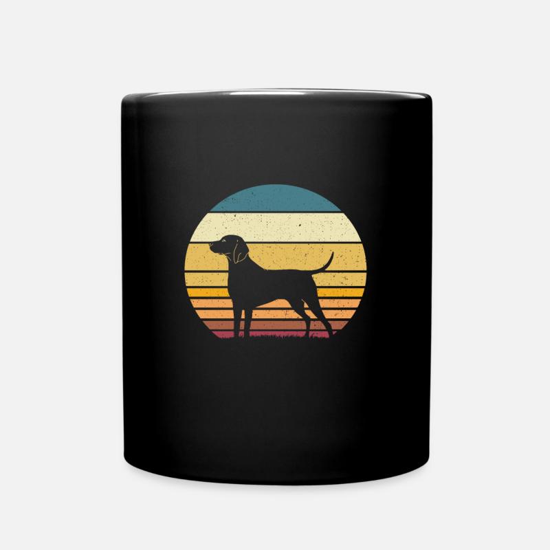Weimaraner - Tasse einfarbig - Schwarz