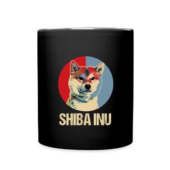Shiba Inu - Full Colour Mug - black - Front