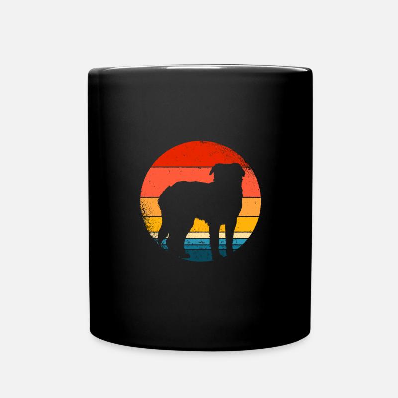 Bernhardiner - Tasse einfarbig - Schwarz