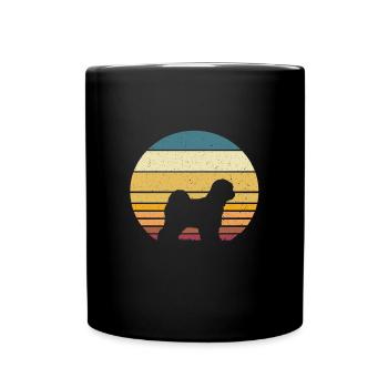 Tibetischen Terrier - Tasse einfarbig - Schwarz - Vorne