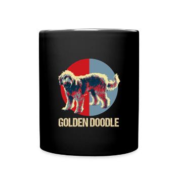 Golden Doodle - Tasse einfarbig - Schwarz - Vorne