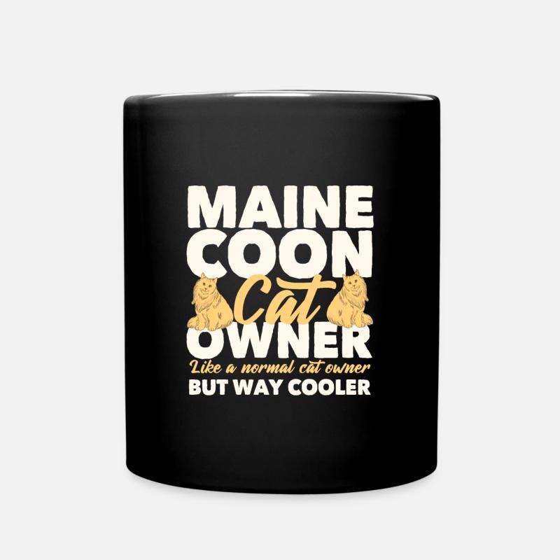 Maine Coon - Tasse einfarbig - Schwarz