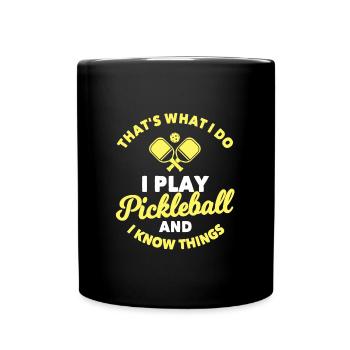 Pickleball - Full Colour Mug - black - Front