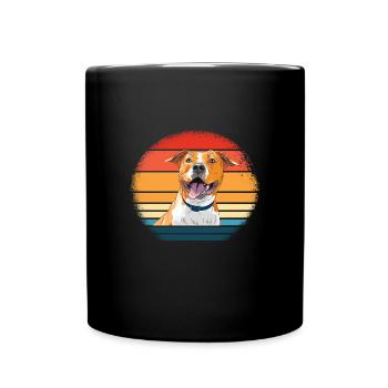 American Staffordshire Terrier - Mug uni - noir - Devant