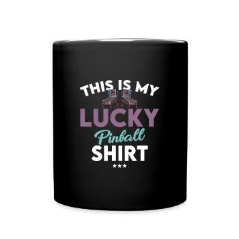 Pinball Lucky Shirt Gift - Full Colour Mug - black - Front