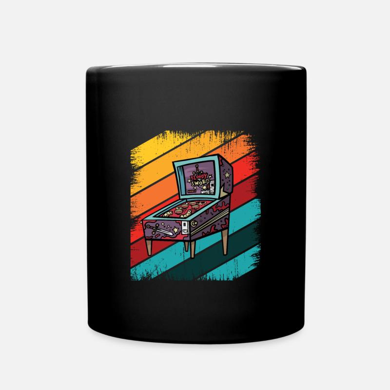 Flipperautomat - Tasse einfarbig - Schwarz