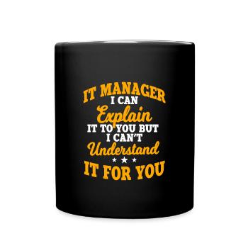IT Manager - Mug uni - noir - Devant