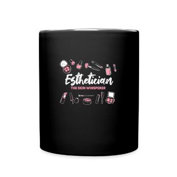 Kosmetikerin Haut Flüsterer - Tasse einfarbig - Schwarz - Vorne
