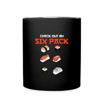 Sushi - Tasse einfarbig - Schwarz - Vorne