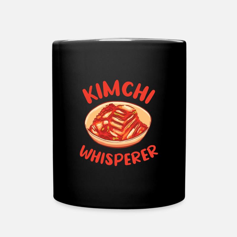 Kimchi Flüsterer Geschenk - Tasse einfarbig - Schwarz