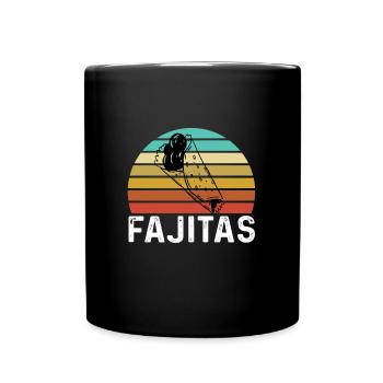 Fajita - Tasse einfarbig - Schwarz - Vorne