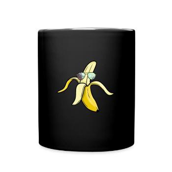 Banana - Full Colour Mug - black - Front