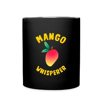 Mango Flüsterer - Tasse einfarbig - Schwarz - Vorne