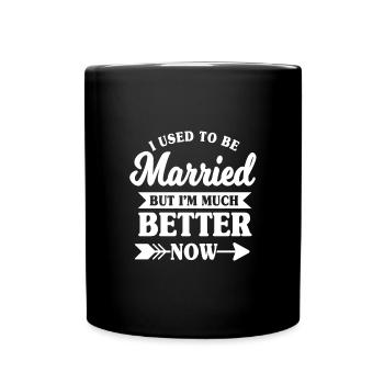 Divorce Gift - Full Colour Mug - black - Front