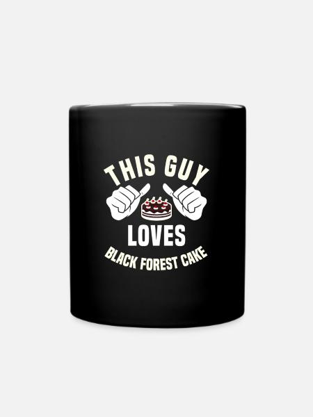 Schwarzwälder Kirschtorte - Tasse einfarbig - Schwarz