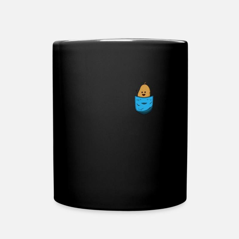Kartoffel - Tasse einfarbig - Schwarz