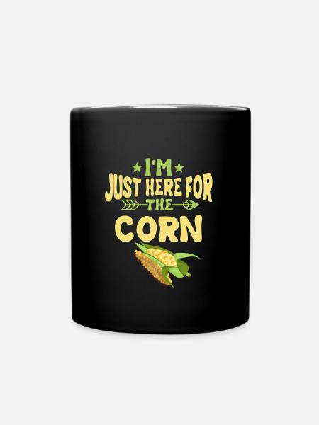 Lustiges Mais Geschenk - Tasse einfarbig - Schwarz