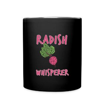 Radie murmure cadeau - Mug uni - noir - Devant