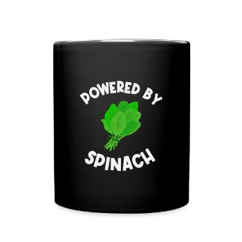 Spinach Gift - Full Colour Mug - black - Front